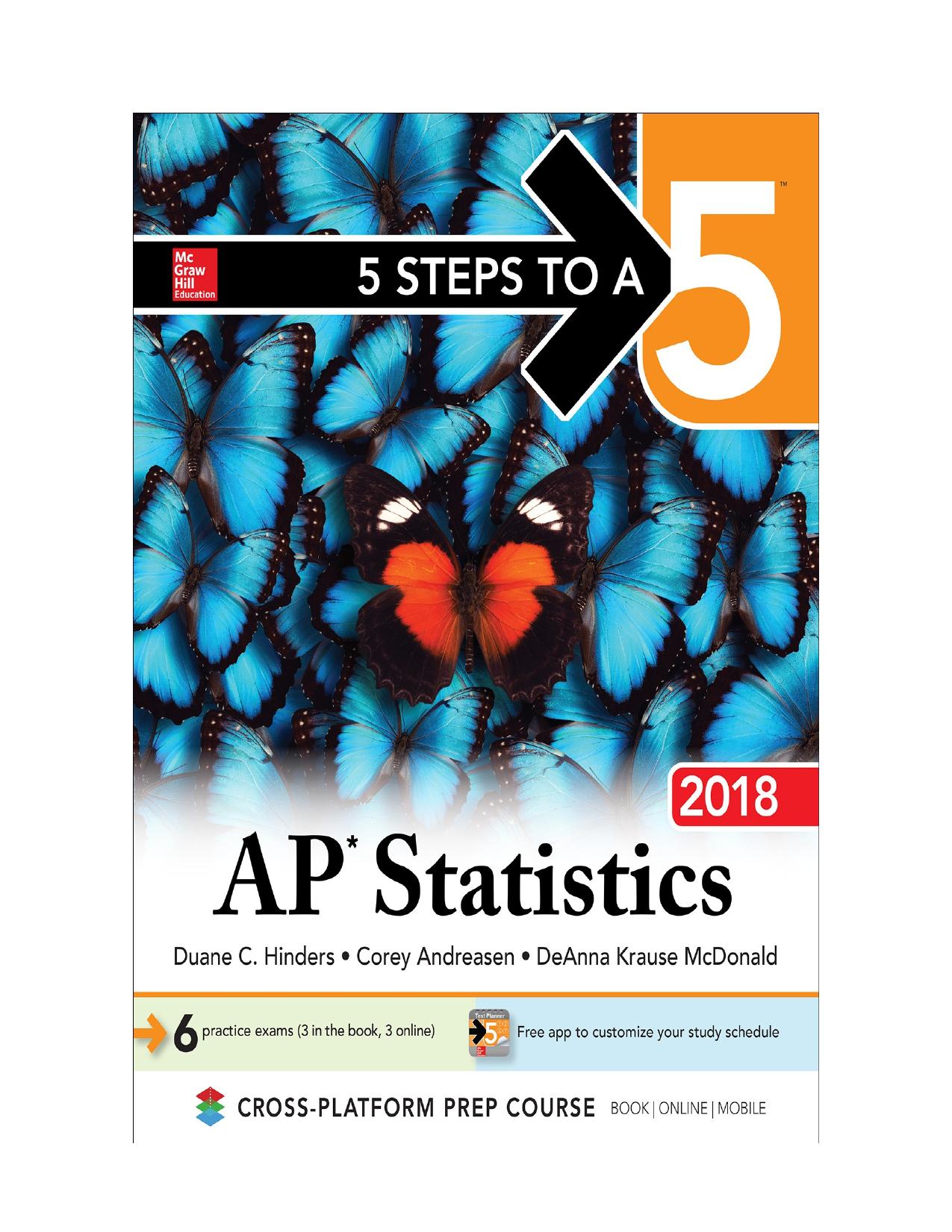 5 Steps to a 5 AP Statistics 2018, 8th Edition.jpg