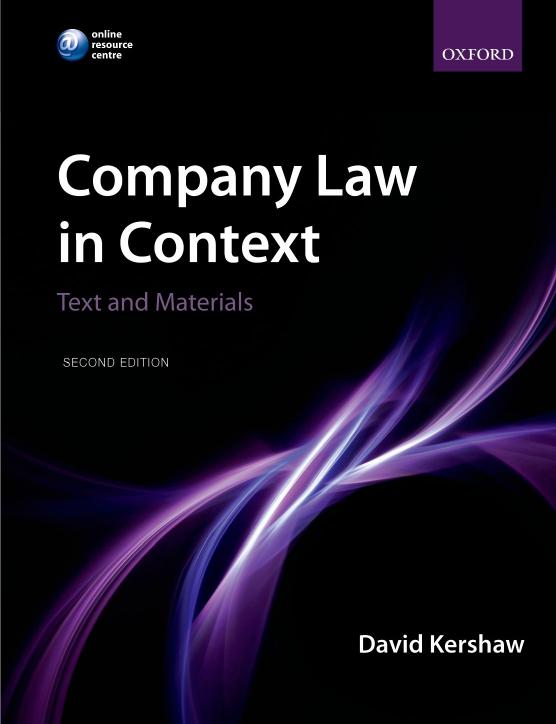 Company Law in Context Text and Materials Text and materials 2nd Edition - David Kershaw.jpg