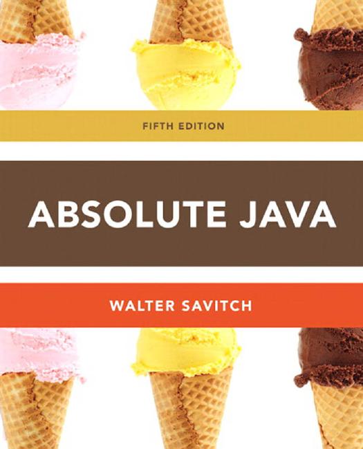 Absolute Java 5th Edition by Savitch.jpg