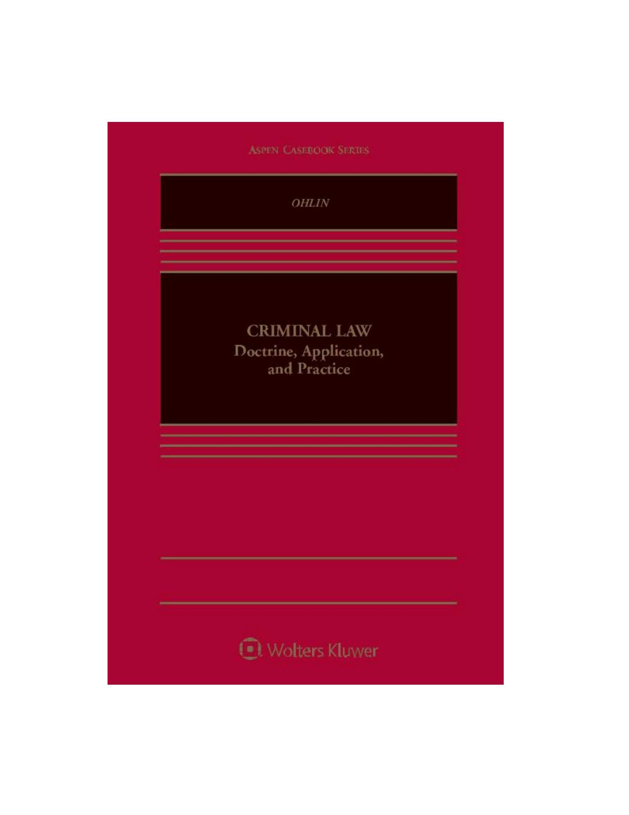 Criminal Law Doctrine, Application, and Practice [Connected Casebook].jpg