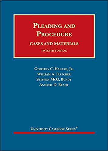 Pleading and Procedure, Cases and Materials (University Casebook Series) 12th Edition.jpg