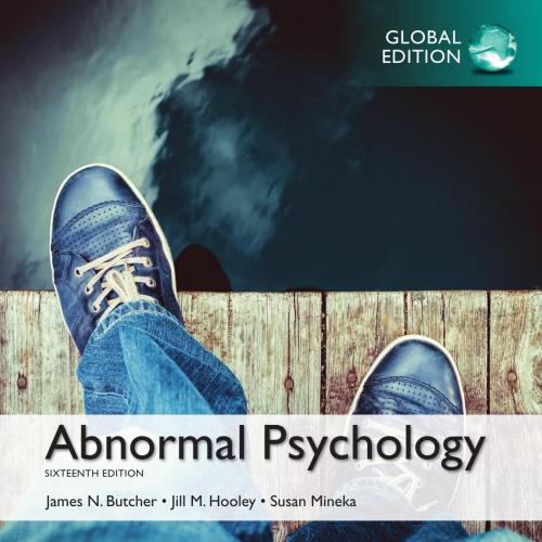 Abnormal Psychology,16th Global Edition - James N. Butcher & Jill M. Hooley & Susan Mineka