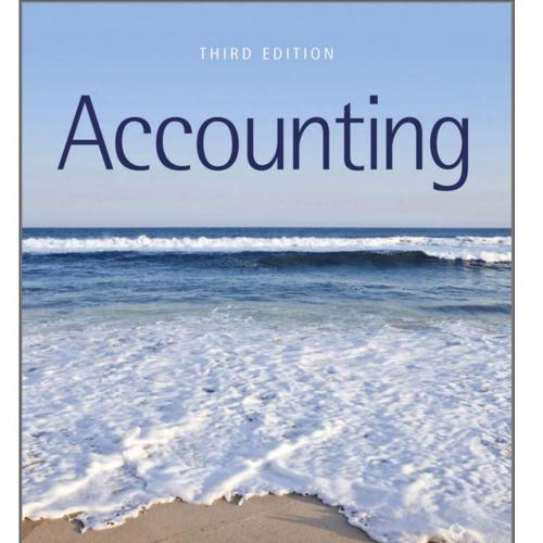 Accounting 3rd Edition by Michael J. Jones