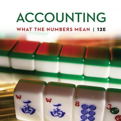 Accounting What the Numbers Mean 12th Edition by David Marshall - Vitalsource Download