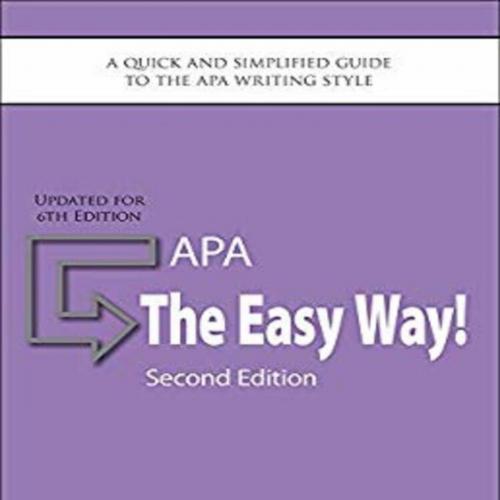 APA_ The Easy Way! (Updated for APA 6th edition) - Peggy M. Houghton; Ph.D.; Timothy J. Houghton