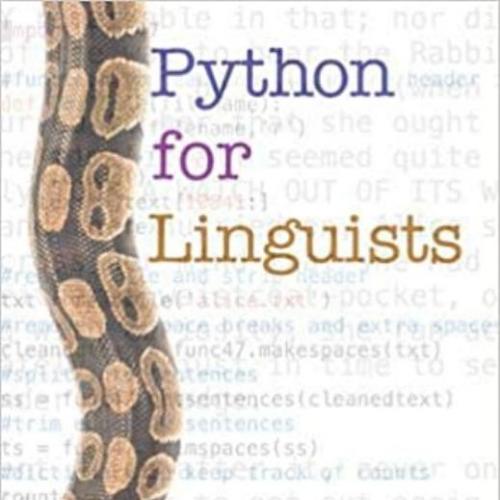Cambridge University Press Python for Linguists 1108493440