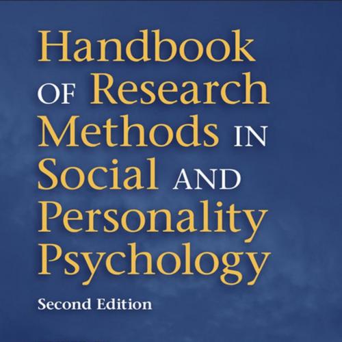 Handbook of Research Methods in Social and Personality Psychology 2nd - Unknown