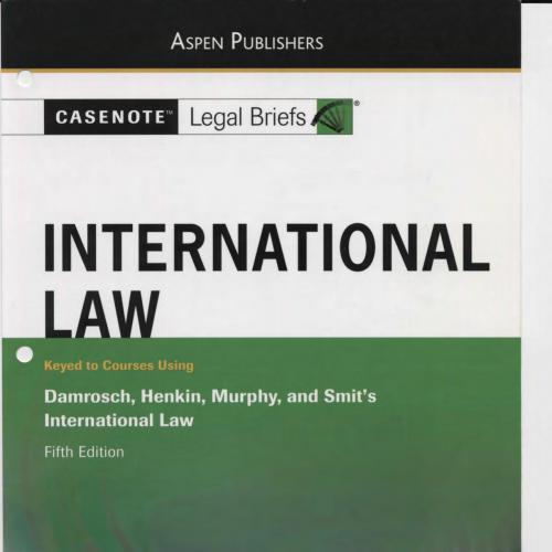 International Law Damrosch Henkin Murphy & Smit 5th