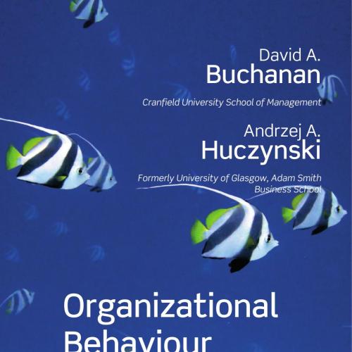 Organizational behaviour (9th edition) - Buchanan, David