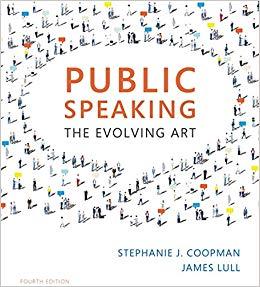 (Test Bank)Public Speaking The Evolving Art,4th Edition by Stephanie Coopman.zip