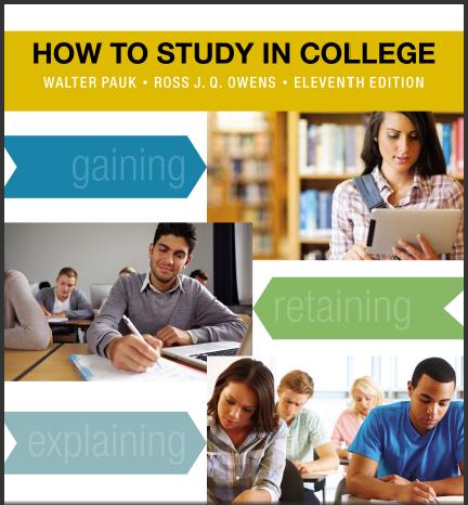 (IM)How to Study in College 11th Edition  - Walter Pauk.pdf