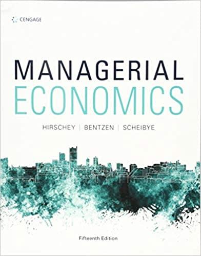 (IM)Managerial Economics 15th Edition by Mark Hirschey