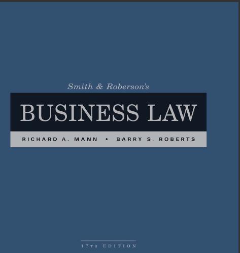 (Solution Manual) Smith and Roberson's Business Law, 17th Edition.zip
