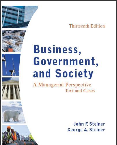 (Test Bank)Business Government and Society A Managerial Perspective 13th Edition by John Steiner.zip