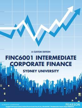 Intermediate Corporate Finance FINC6001 4th Edition (Au Textbook)