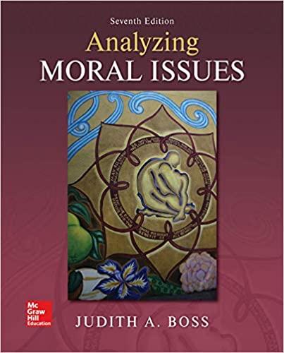 ISE Analyzing Moral Issues 7th Edition [Judith Boss]