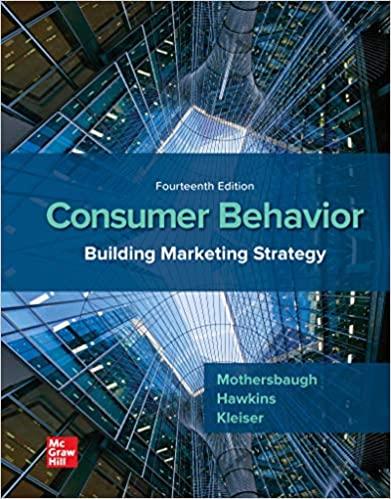 Consumer Behavior Building Marketing Strategy 14th editon [David Mothersbaugh]