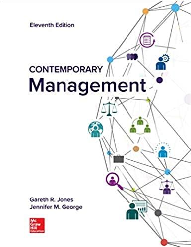 Contemporary Management 11th Edition [Jones, Gareth] +10th Ediiton
