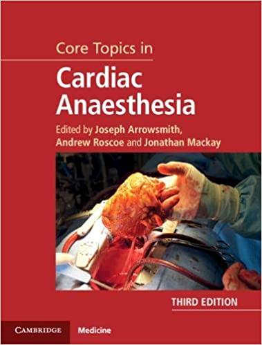 Core Topics in Cardiac Anaesthesia 3rd Edition