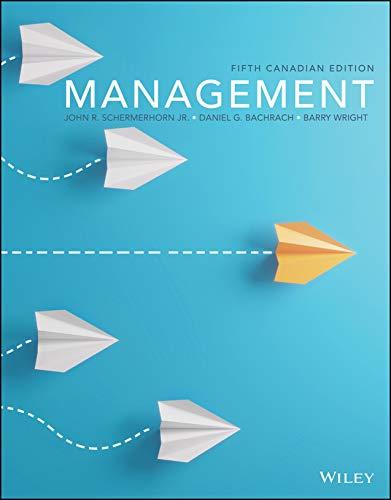 Management, 5th Canadian Edition [John R. Schermerhorn Jr]