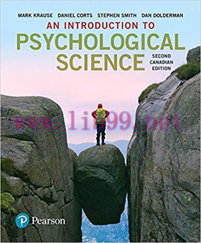 (Original PDF)An Introduction to Psychological Science, 2nd Canadian Edition by Mark Krause