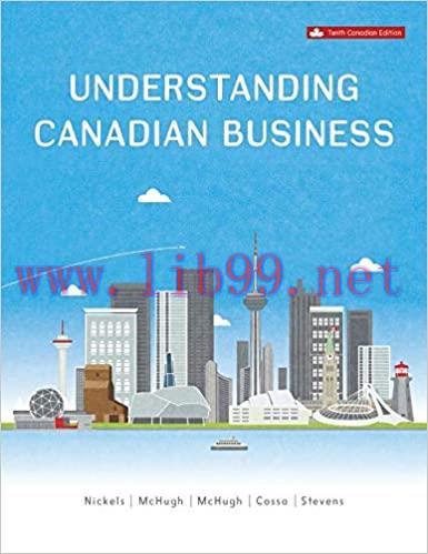 (PDF)Understanding Canadian Business 10th Canadian Edition by William Nickels