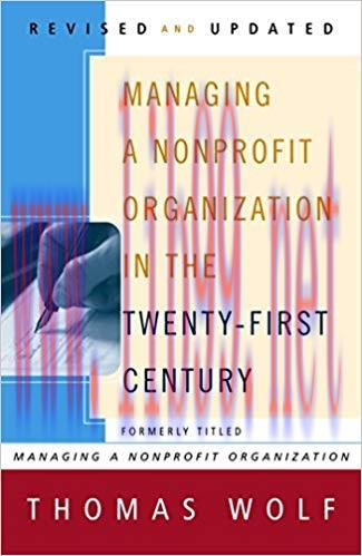 (PDF)Managing a Nonprofit Organization in the Twenty-First Century Revised & Updated Edition