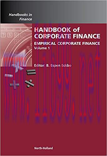 (PDF)Handbook of Empirical Corporate Finance SET (ISSN 2) 1st Edition