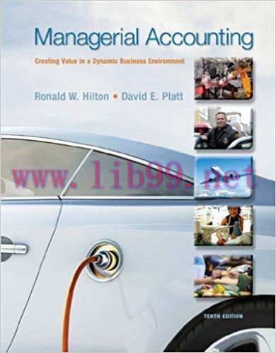 (PDF)Managerial Accounting, 10E, With Access Code For Connect Plus 10th Edition