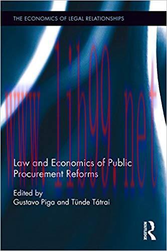(PDF)Law and Economics of Public Procurement Reforms (The Economics of Legal Relationships Book 25) 1st Edition