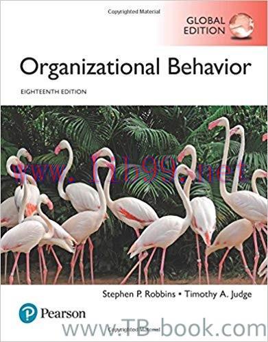 Organizational Behavior 18th Global Edition by Stephen P. Robbins 课本