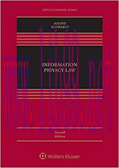 (PDF)Information Privacy Law (Aspen Casebook Series)