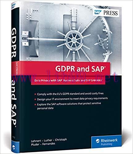 [PDF]GDPR and SAP: Data Privacy with SAP Business Suite and SAP S/4HANA (SAP PRESS)