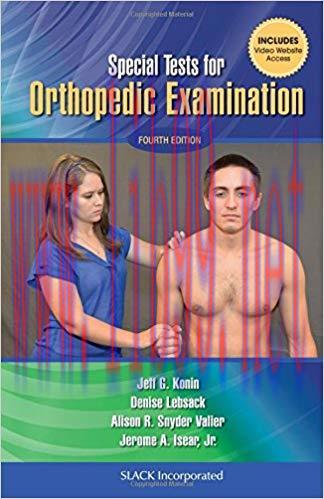 [PDF]Special Tests for Orthopedic Examination 4th Edition