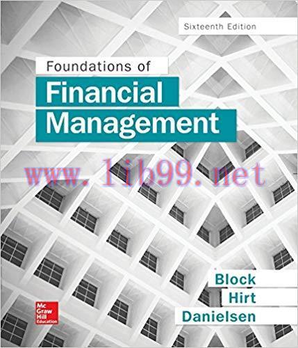 [PDF]Foundations of Financial Management 16E [Stanley Block]