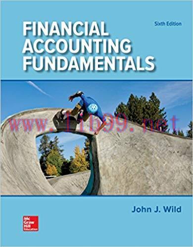 [EPUB]Financial Accounting Fundamentals 6th Edition [John J. Wild]