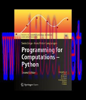 [IT-Ebook]Programming for Computations - Python, 2nd Edition