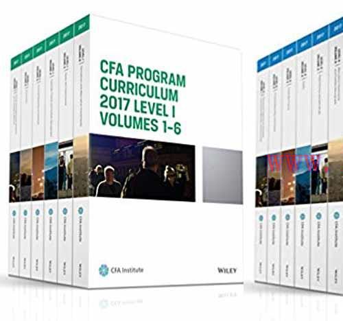[PDF]CFA Program Curriculum 2017 Level I / Level II / Level III  [All 18 Books Set]