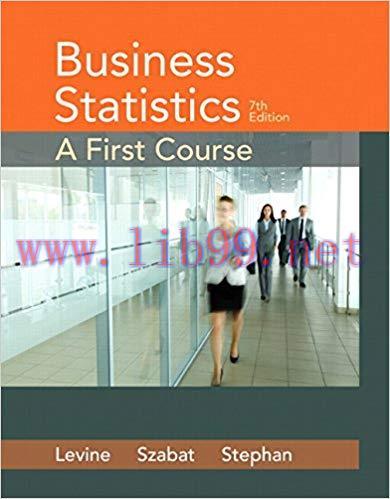 [EPUB]Business Statistics - A First Course, 7th Edition [David M. Levine]