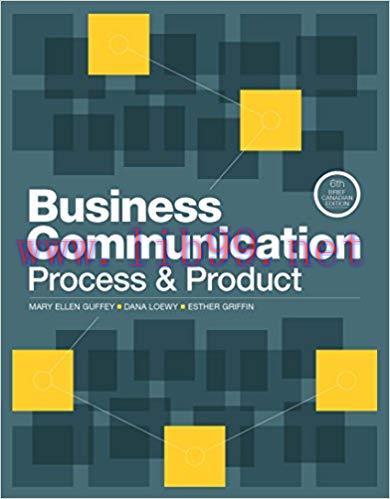 [PDF]Business Communication - Process and Product, 6th Brief Canadian Edition