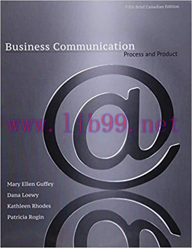 [PDF]Business Communication - Process & Product, 5th Canadian Brief Edition