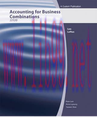 [PDF](AUCS) Accounting for Business Combinations 22320 Custom for Uni