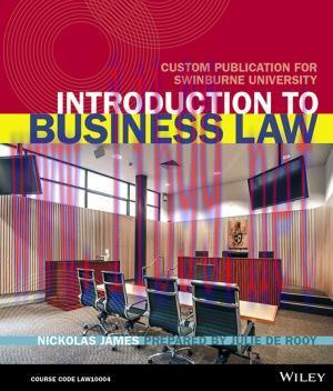 [PDF](AUCM) Introduction to Business Law LAW10004 Custom for Swinburn 3e