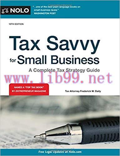 [PDF]Tax Savvy for Small Business: A Complete Tax Strategy Guide