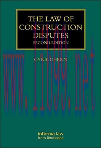 [PDF]The Law of Construction Disputes (Construction Practice Series) 2nd Edition