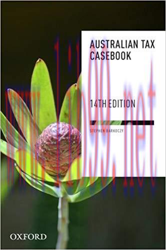 [PDF]Australian Tax Casebook 14E, 14th Edition PDF+EPUB