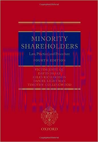 [PDF]Minority Shareholders - Law, Practice, and Procedure 4th Edition