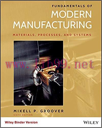 [PDF]Fundamentals of Modern Manufacturing, 6th Edition [Mikell P. Groover]