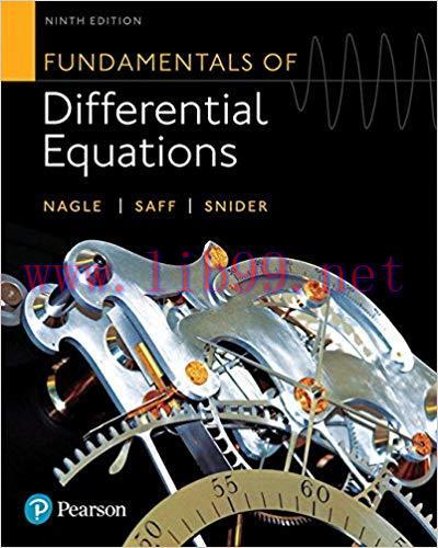 [PDF]Fundamentals of Differential Equations 9th Edition [R. Kent Nagle]
