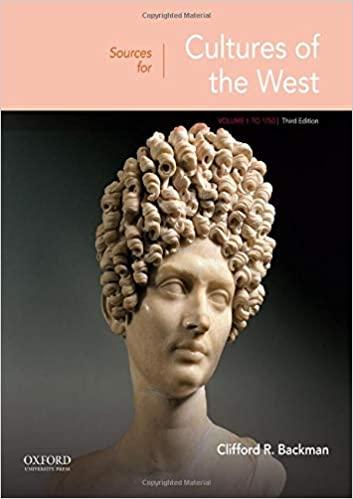 Sources for Cultures of the West: Volume 1: To 1750 3rd Edition